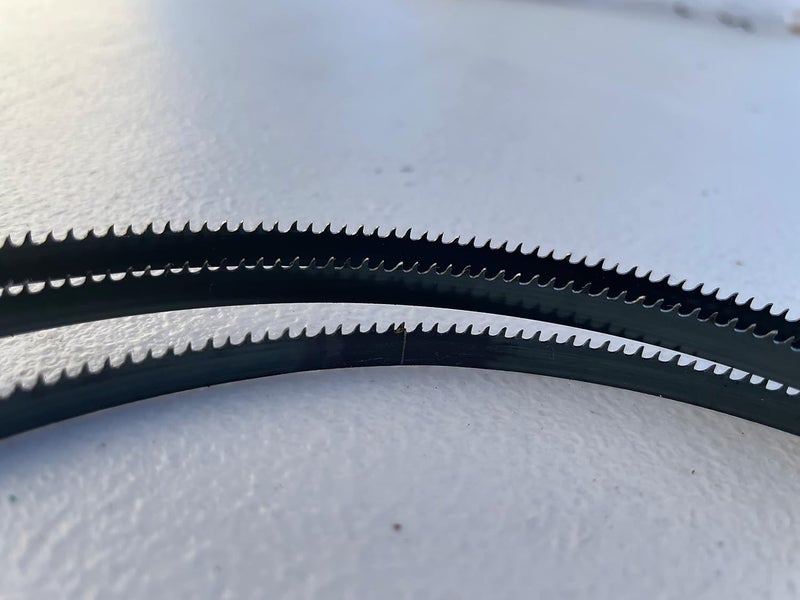 AYAO 80 inch Bandsaw Blades Assortment (1/8" 1/4" 3/8" Wide) to fit Craftsman 12" Band Saw, 3PK - Image 5
